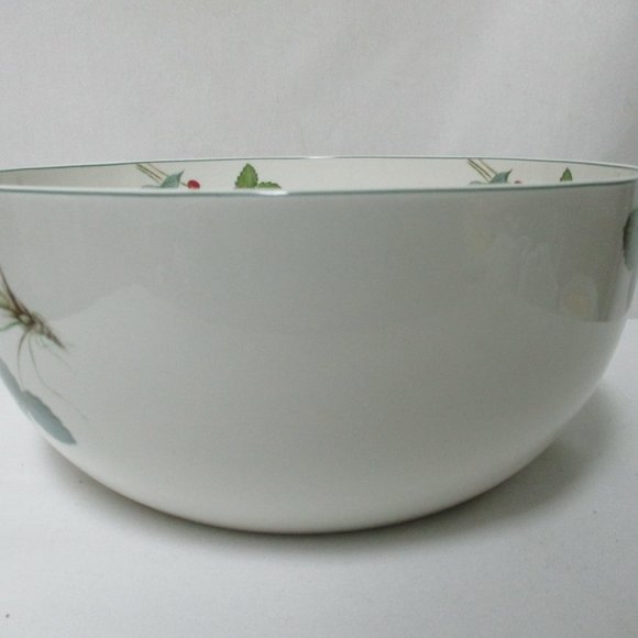 Mikasa Optima Strawberry Hill Serving Bowl Y4117 Chip Resistant Fine China Vtg - Picture 7 of 9